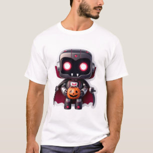 T-shirt Robot Vampire Halloween style technique Déplaisant