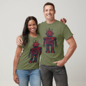 T-shirt Robot Vintage (Unisexe)