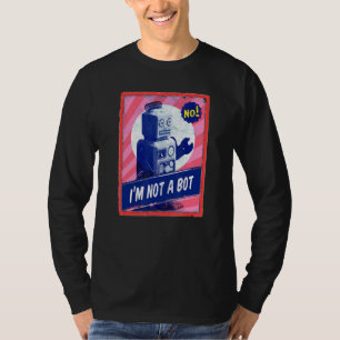 T-shirt Robot Vintage Je Ne Suis Pas Un Jeu De Technologie