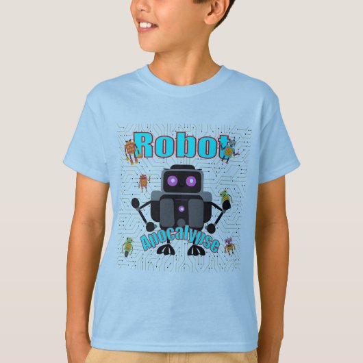 T-shirt Robot Vintage rétro (Devant)