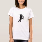 T-shirt Robot volant noir (Devant)