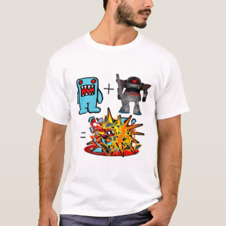T-shirt robot_vs_monsterblue