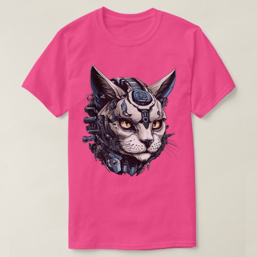T-shirt Roboteur de chat (Design devant)