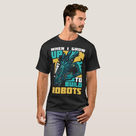 T-shirt Robotics Engineer Software Building Robots (Devant entier)