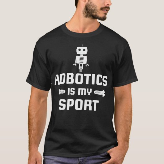T-shirt Robotique est mon Robot Sport Digital Funny Cadeau (Devant)