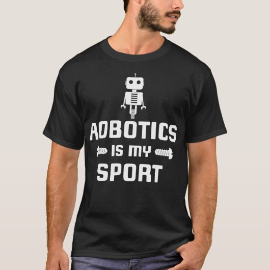 T-shirt Robotique est mon Robot Sport Digital Funny Cadeau (Devant)