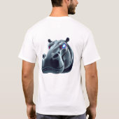 T-shirt Robotique Hippo Face Art (Dos)