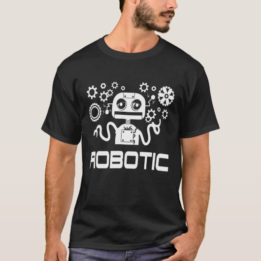 T-shirt Robotique Pour Les Hommes Il Robotique Les Femmes (Devant)