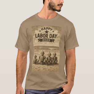T-shirt Robots célébrant la Fête du Travail