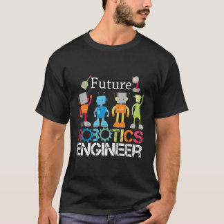 T-shirt Robots De L'Ingénieur Robotique Future Pour Garçon