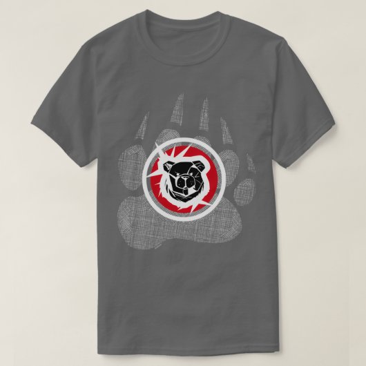 T-SHIRT ROBUST BEAR DIAMOND RED (Design devant)
