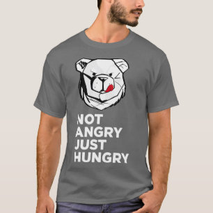 T-shirt ROBUST Pas en colère juste faim blanc