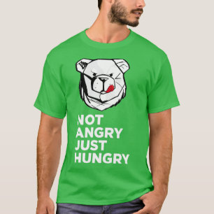 T-shirt ROBUST Pas en colère juste faim blanc classique TS