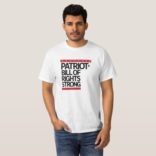 T-shirt robuste de la Déclaration des droits des p (Devant entier)