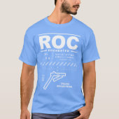 T-shirt ROC de l'aéroport international de Rochest (Devant)