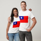 T-shirt ROC Taïwan - drapeau taiwanais - 中華民國國旗 - 青天白日滿地紅 (Unisexe)