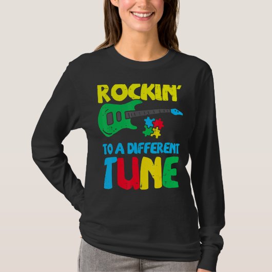 T-shirt Roche À Différentes Sensibilisations sur l'autisme (Devant)