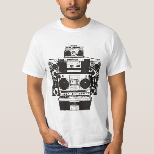 T-shirt Roche Beatbox de robot (Devant)