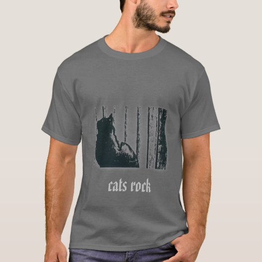 T-shirt roche de chats (Devant)
