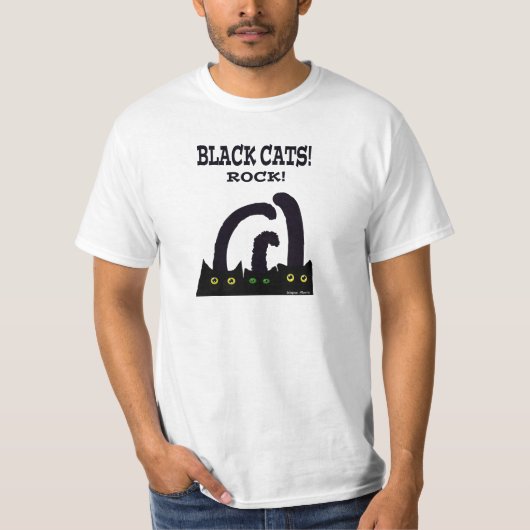 T-shirt Roche de chats noirs (Devant)