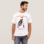 T-shirt Roche de chevaux de baril (Devant entier)