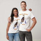 T-shirt Roche de chevaux de baril (Unisexe)