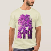 T-shirt Roche de corail violet (Devant)