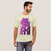 T-shirt Roche de corail violet (Devant entier)