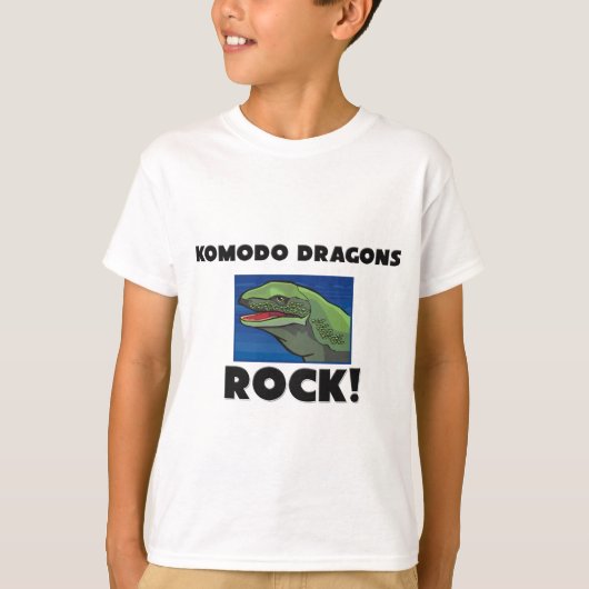 T-shirt Roche de dragons de Komodo (Devant)