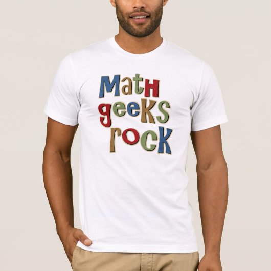 T-shirt Roche de geeks de maths (Devant)
