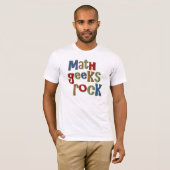 T-shirt Roche de geeks de maths (Devant entier)