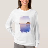 Roche de meule de foin aux vagues bleues de