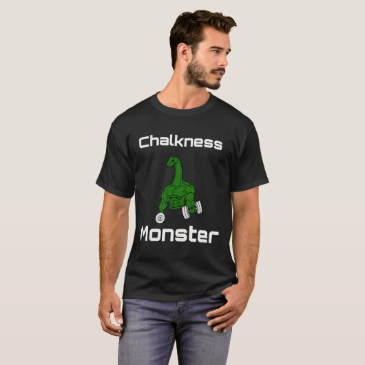 T-shirt Roche de monstre de Chalkness montant Bouldering (Devant entier)