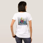 T-shirt Roche de poussins de pêche de la PEAU E.CHIK (Dos entier)