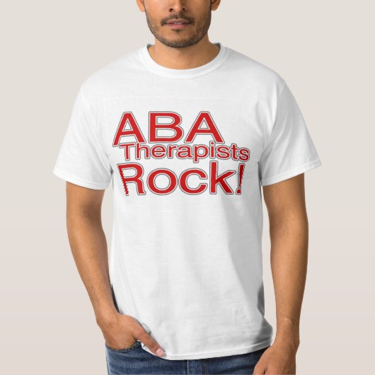 T-shirt Roche de thérapeutes d'aba (Devant)