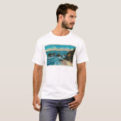 T-shirt Roche de voûte de point de Maxwell, OceansideCoast (Devant entier)
