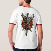 T-shirt Roche et rouleau crâne électrique (Dos)