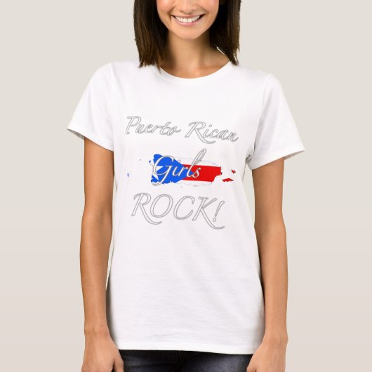 T-shirt Roche portoricaine de filles ! (Devant)