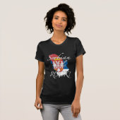 T-shirt Roche serbe de filles ! (Devant entier)