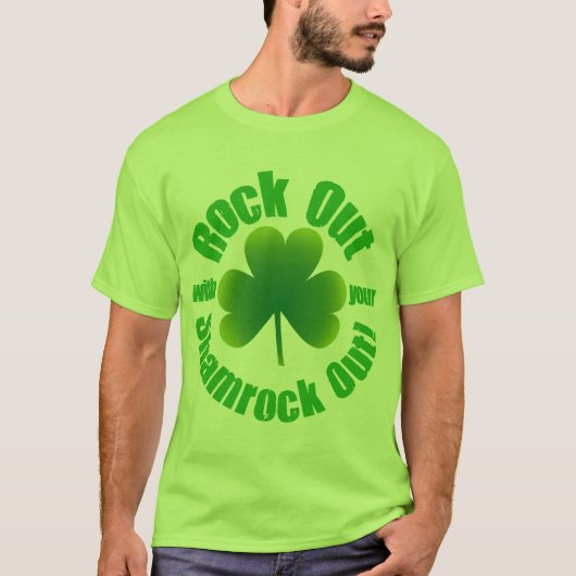 T-shirt Roche sur le Jour de la Saint Patrick (Devant)