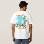T-shirt Roche tropicale de Key West (Dos entier)
