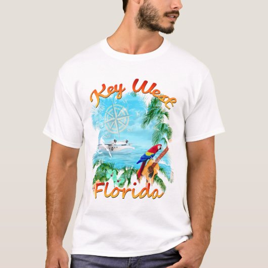 T-shirt Roche tropicale de Key West (Devant)