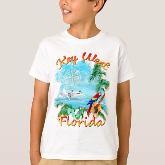 T-shirt Roche tropicale de Key West (Devant)