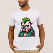 T-SHIRT ROCHER 15 DE BULLDOG-PUNK (Devant)