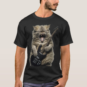 T-shirt Rocher de chat en métal lourd