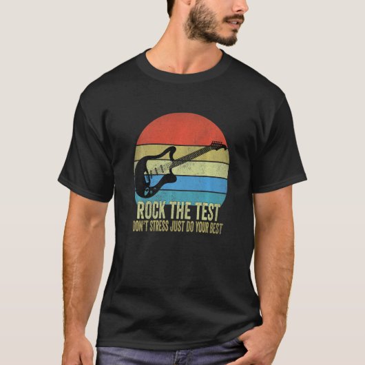 T-shirt Rocher Le Test Point Stress Test Day Test Test Day (Devant)