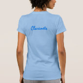 T-shirt Roches de bande - lettrage bleu de clarinettes (Dos)