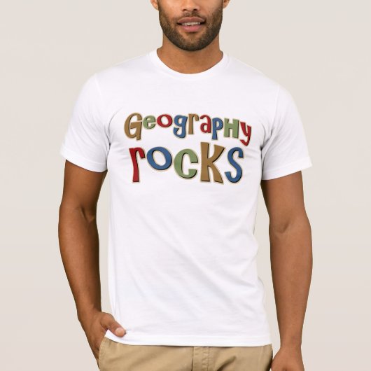 T-shirt Roches de géographie (Devant)