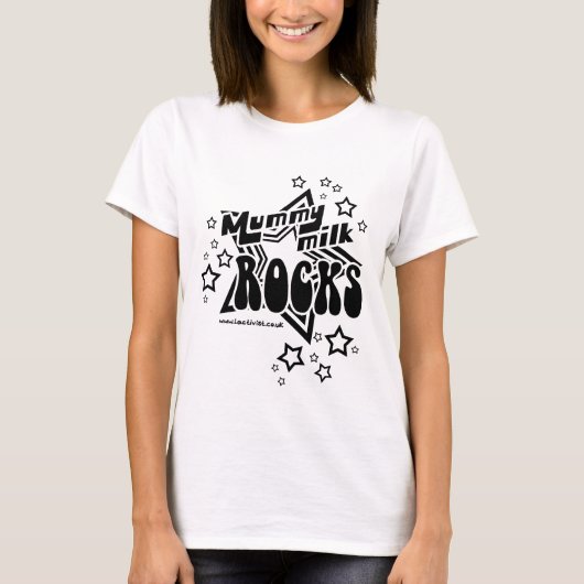 T-shirt Roches de lait de maman (Devant)