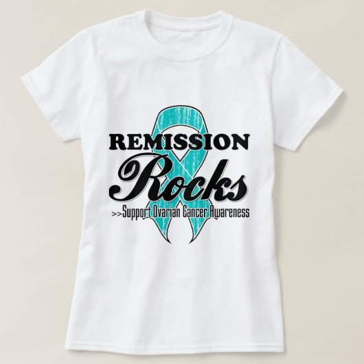 T-shirt Roches de remise - conscience de Cancer ovarien (Design devant)